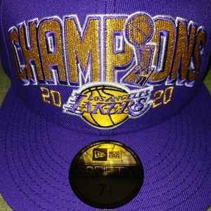 New Era Lakers Championship Fitted Hat 7 1/2